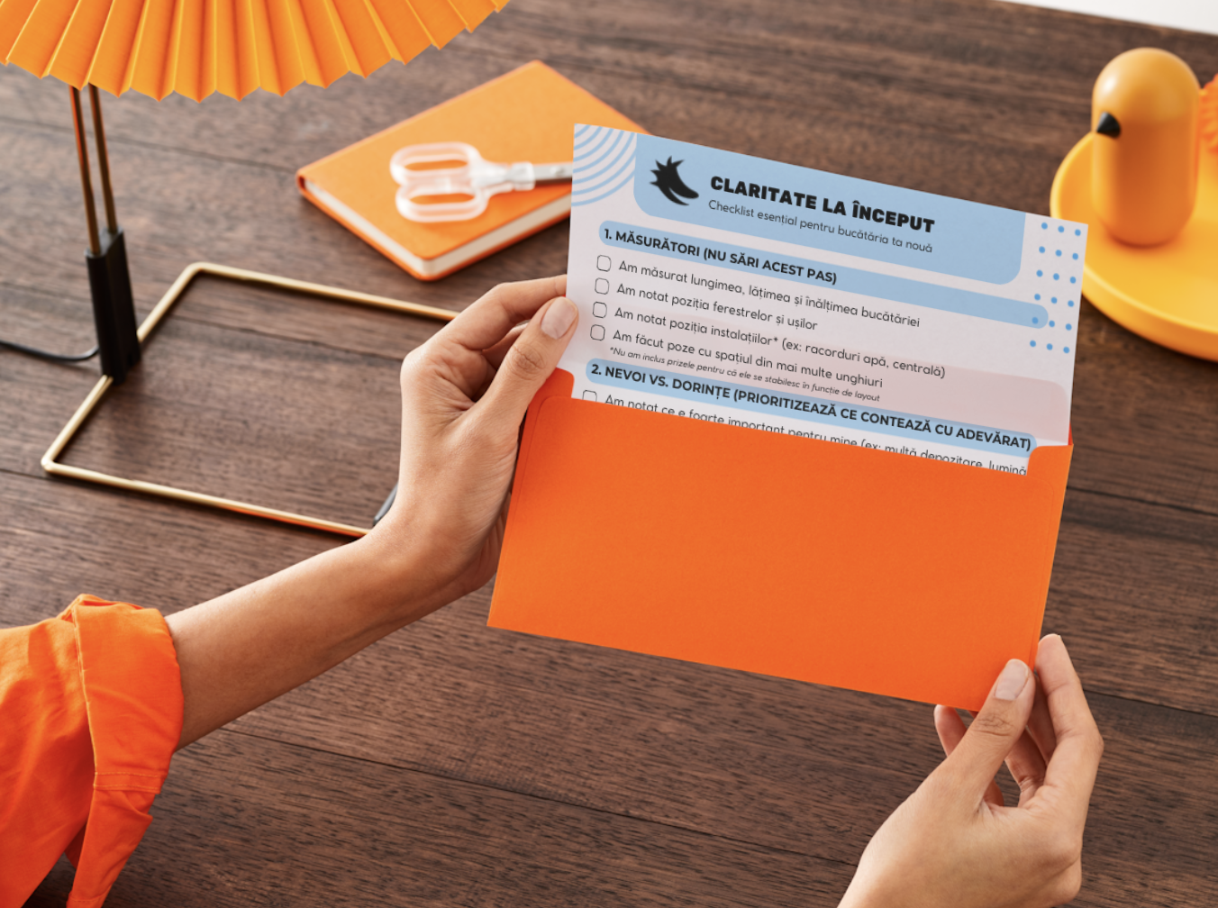 Checklistul esențial pentru bucătăria ta: claritate înainte să începi